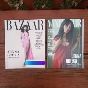 (2) Jenna Ortega Magazine (Vanity Fair Sep 2024 & Harper’s Bazaar Summer 2025)
